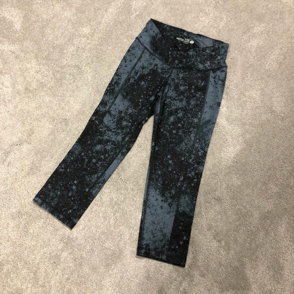 Splatter Print Workout Crop